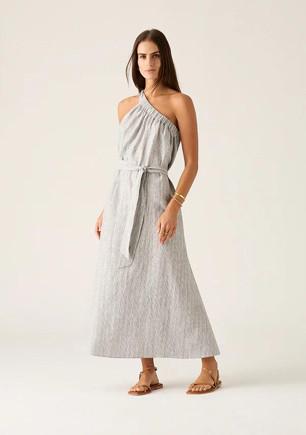 Image of Dresses. Productname: Carolina Midi Dress in Navy colour by brand - MOS The Label