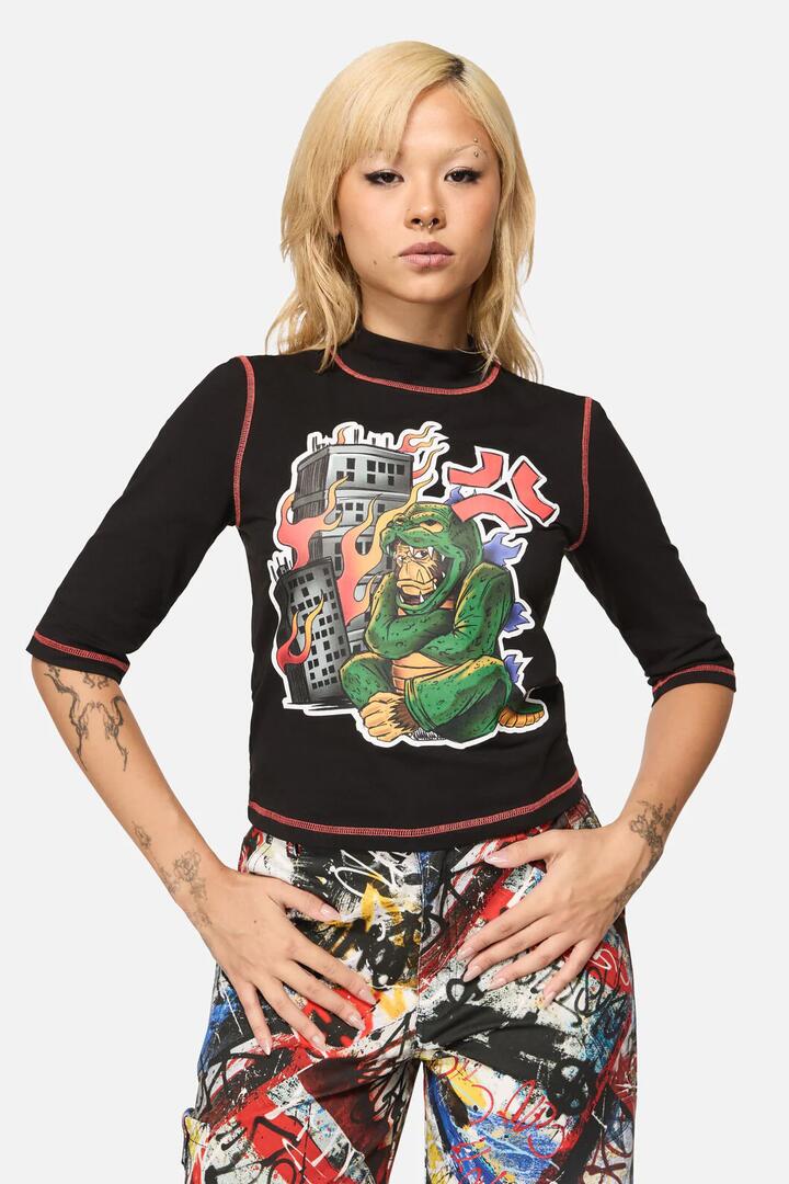 Image of T-Shirts. Productname: Facade Riot Tee in Black colour by brand - Black Friday