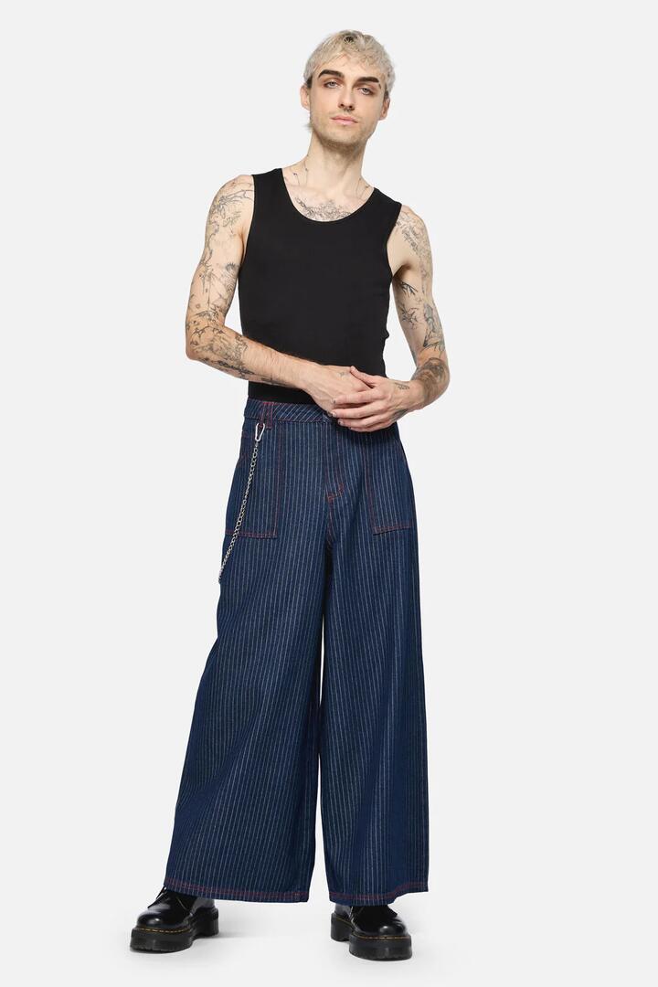 Image of Jeans. Productname: Anon Pin Stripe Jeans in Indigo colour by brand - Dangerfield