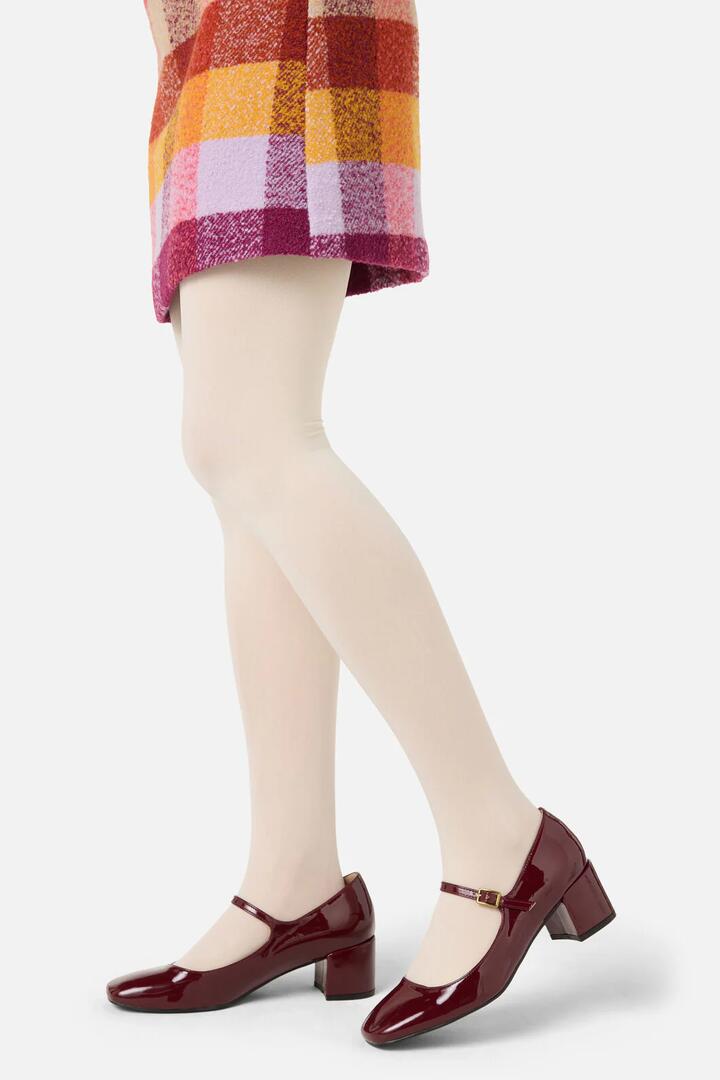 Image of Lingerie. Product name - Cream Plain Tights in Cream colour by brand - Princess Highway