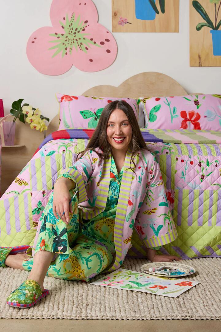 Image of Sleepwear & Loungewear. Product name - Orchard Safari Long PJ Set in Print colour by brand - Gorman