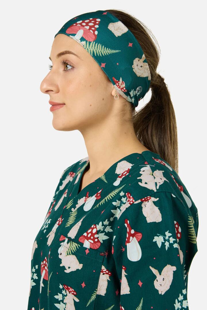 Image of Hair Accessories. Productname: Harmony Scrub Headband in Green colour by brand - Scrubs With Love