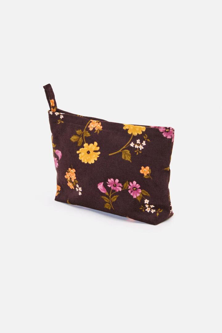 Image of Bags. Productname: Winona Flower Pouch in Chocolate colour by brand - Princess Highway