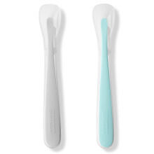 Image of Kitchen & Dining. Product name - Skip Hop Easy Feed Spoons Grey/Soft Teal in colour by brand - Toymate
