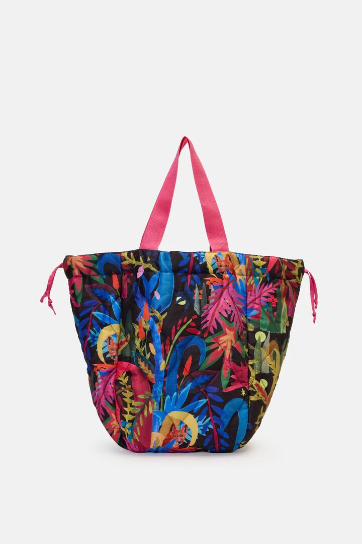 Image of Bags. Product name - Night Garden Soft Quilted Tote in Print colour by brand - Gorman