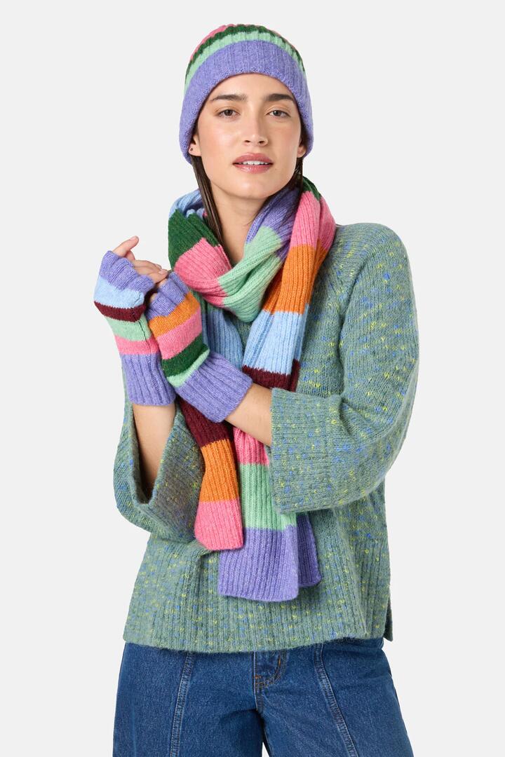 Image of Gloves & Mittens. Product name - Palette Pop Gloves in Stripe colour by brand - Gorman