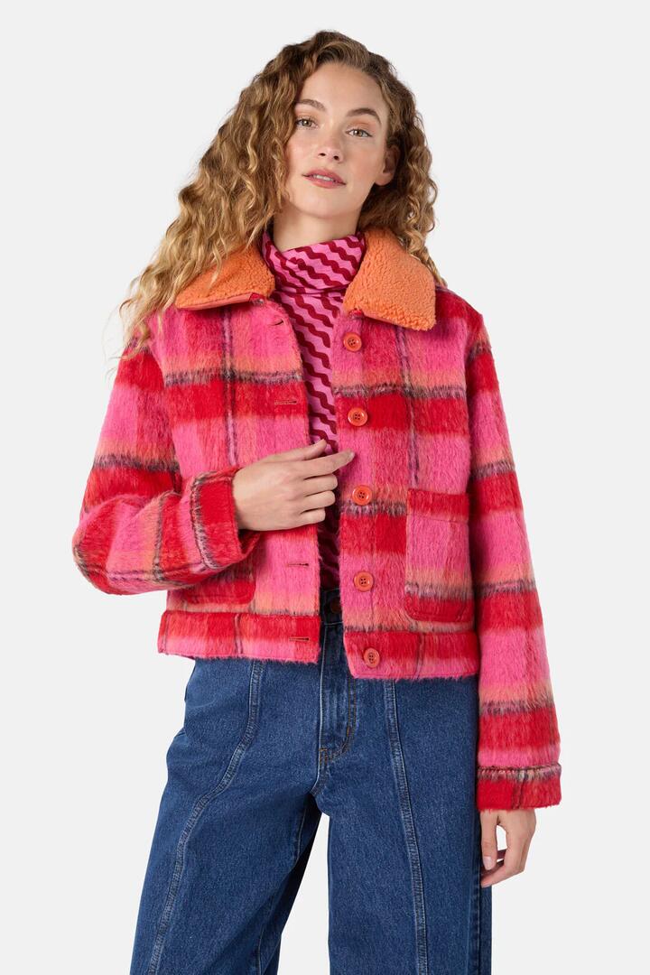 Image of Coats & Jackets. Product name - Retro Plaid Jacket in Check colour by brand - Gorman