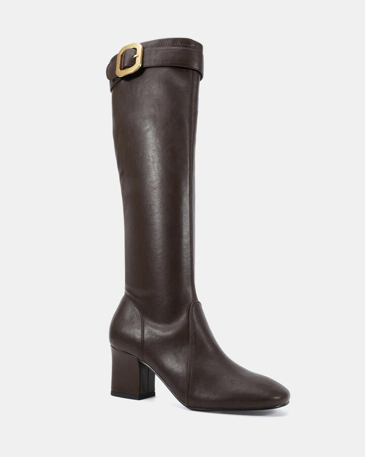 Image of Boots. Product name - Zuz Espresso Vegan Boots in Espresso colour by brand - Novo