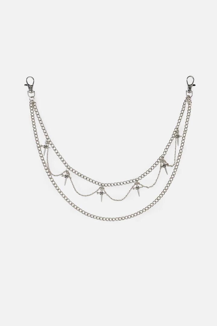 Image of Jewelry. Productname: On The Stake Pant Chain in Silver colour by brand - Black Friday