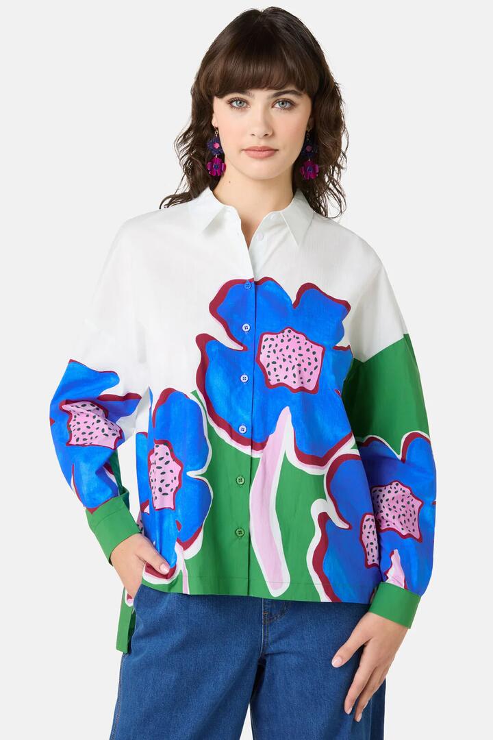 Image of Shirts. Product name - Seedlings Print Shirt in Print colour by brand - Gorman