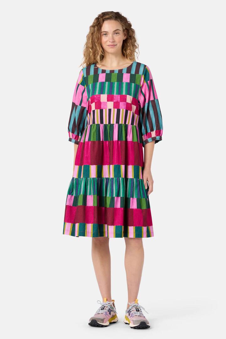 Image of Dresses. Product name - Warpweave Smock Dress in Print colour by brand - Gorman