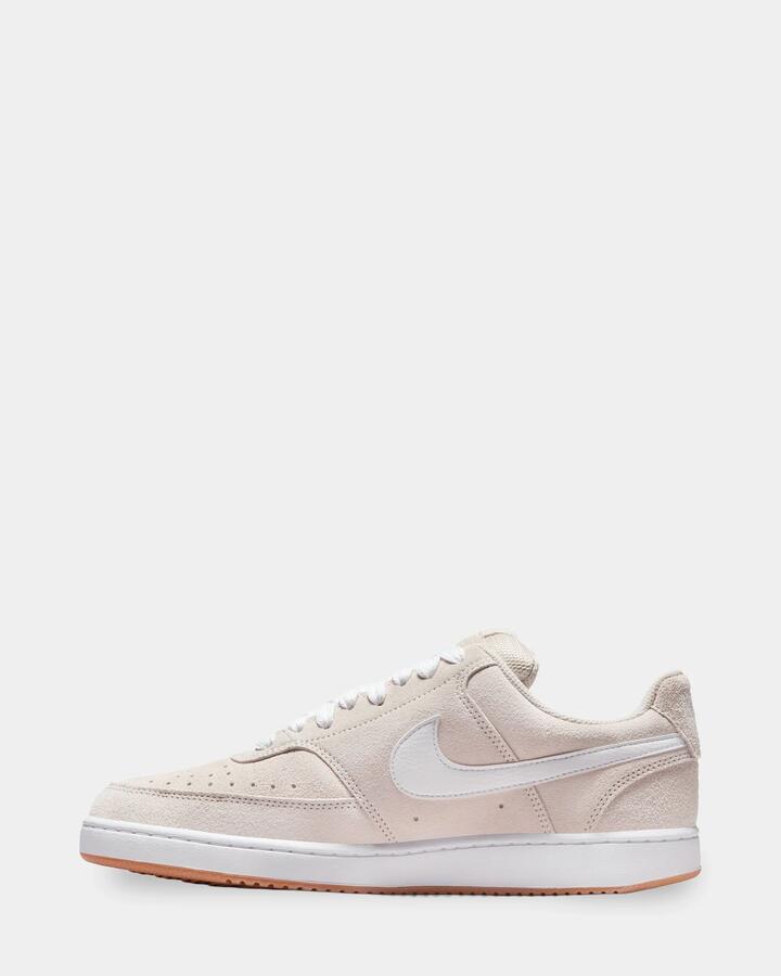 Image of Sneakers. Product name - Nike Mens Nike Court Vision Low Flow Sneakers Lt Orewood Brn White in Lt Orewood Brn White colour by brand - Nike