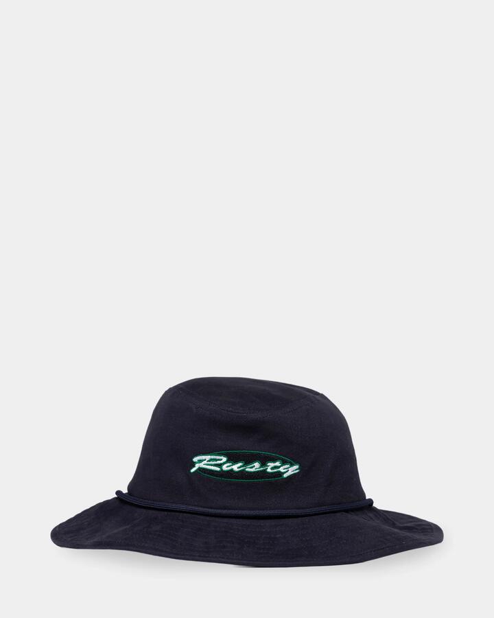 Image of Hats. Product name - Rusty Stumps Cricket Hat Navy Blue in Navy Blue colour by brand - Rusty
