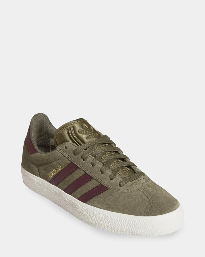 Image of Sneakers. Product name - adidas Mens Gazelle Adv Sneakers Maroon in Maroon colour by brand - Adidas