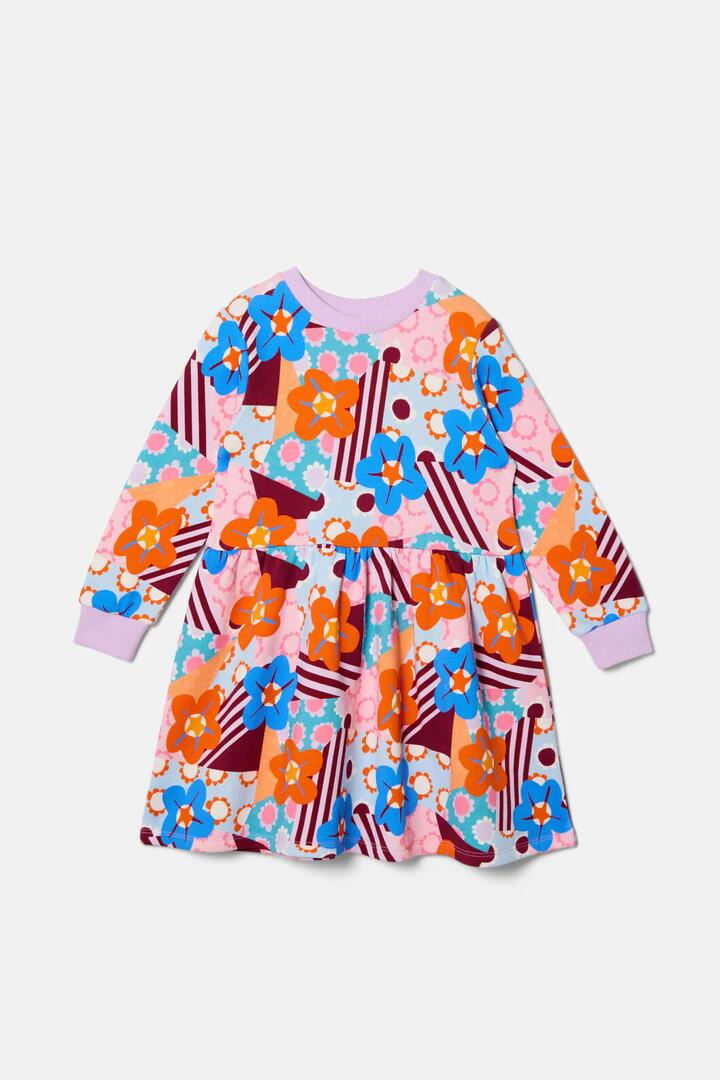 Image of Dresses. Product name - Cut Out Flower Kids Dress in Multi colour by brand - Gorman