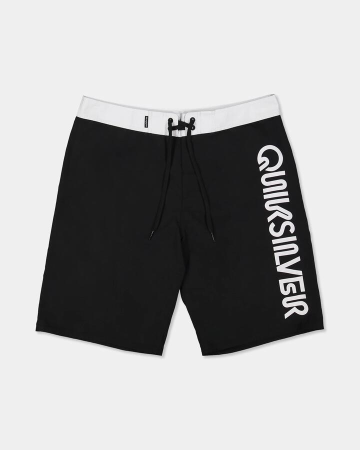 Image of Swimwear. Product name - Quiksilver Mens Everyday Omni Logo 17" Boardshorts Black in Black colour by brand - Quiksilver