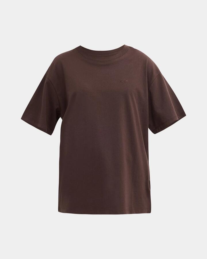 Image of T-Shirts. Product name - Roxy Womens Heart Into It T-Shirt Java in Java colour by brand - Roxy