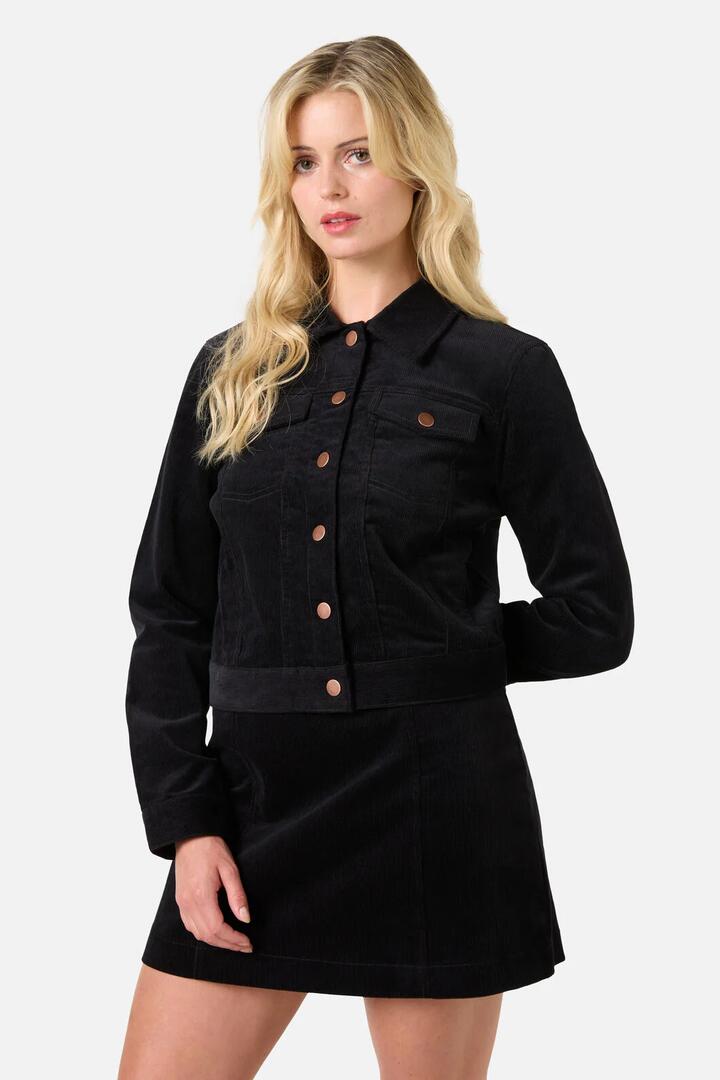 Image of Coats & Jackets. Productname: Charlie Girl Cord Jacket in Wine colour by brand - Princess Highway
