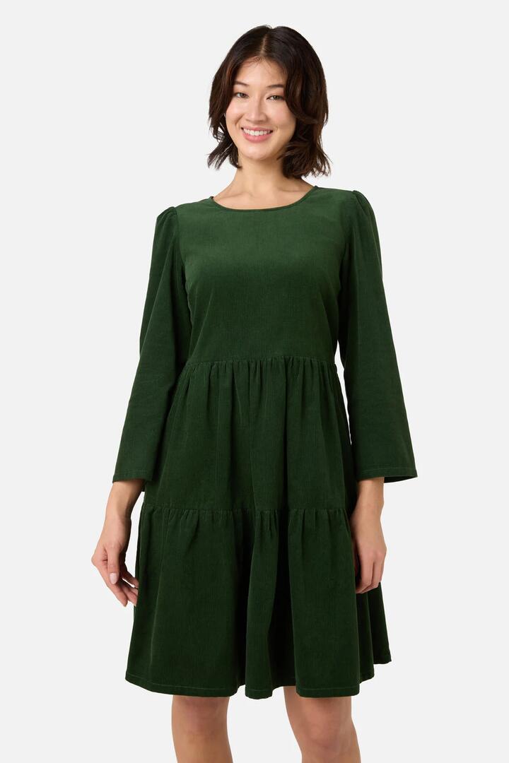 Image of Dresses. Productname: Dani Cord Sleeved Dress in Green colour by brand - Princess Highway