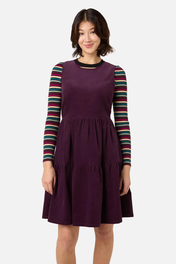 Image of Dresses. Productname: Dani Cord Sleeveless Dress in Grape colour by brand - Princess Highway