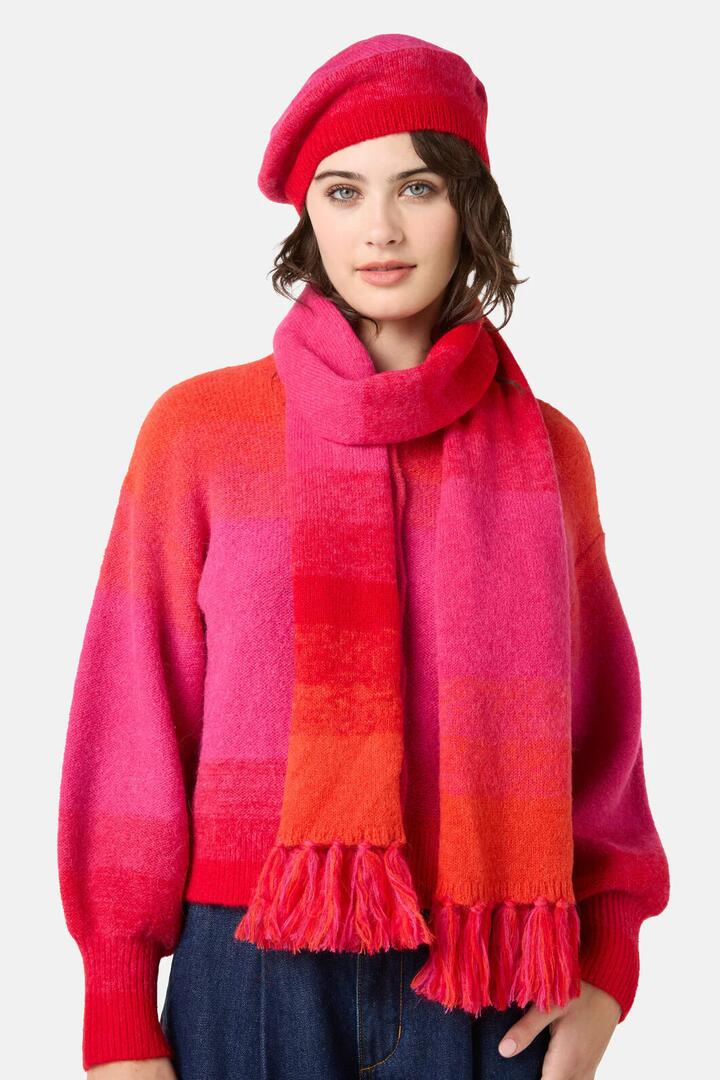 Image of Scarves & Shawls. Product name - Sunrise Scarf in Pink colour by brand - Gorman