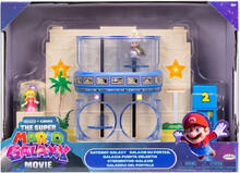 Image of Action Figures. Product name - Super Mario Galaxy Movie Gateway Galaxy Diorama Set in colour by brand - Toymate
