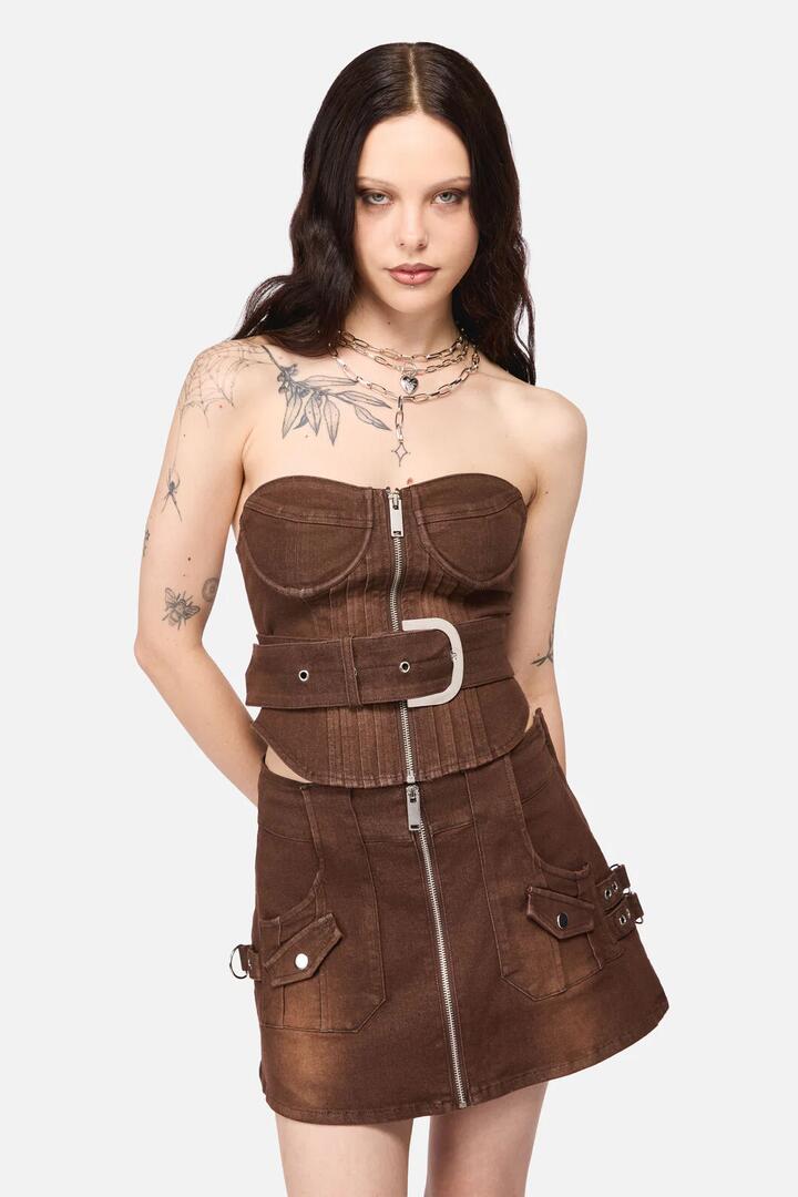 Image of Lingerie. Productname: Increasing Silence Corset in Brown colour by brand - Black Friday