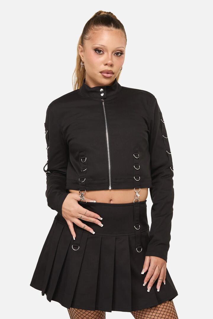 Image of Coats & Jackets. Productname: Wolves Punk Jacket in Black colour by brand - Dangerfield