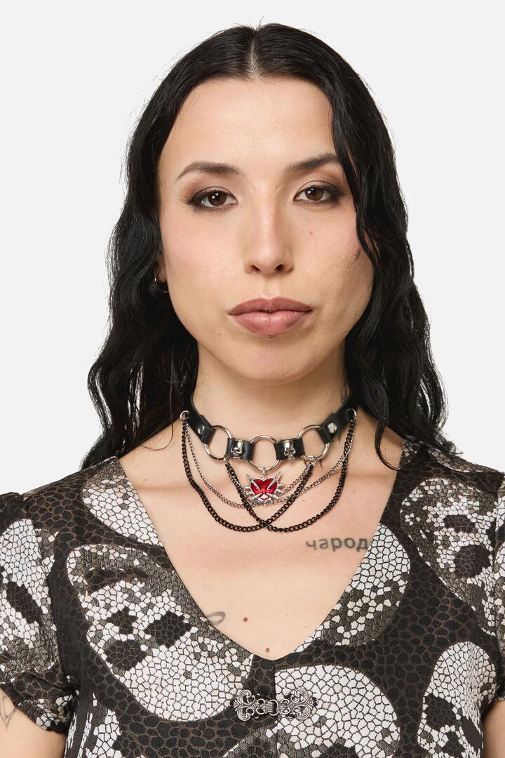 Image of Charms. Productname: Mix Charm Choker in Black colour by brand - Black Friday