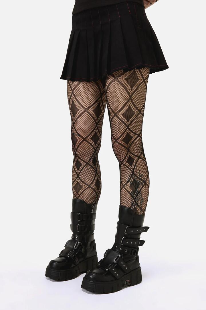 Image of Lingerie. Productname: Diamond Mesh Tights in Black colour by brand - Black Friday