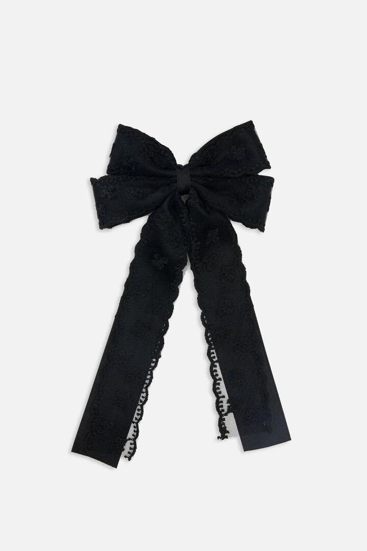 Image of Hair Accessories. Productname: Lace Bow Barrette Hair Clip in Cream colour by brand - Princess Highway