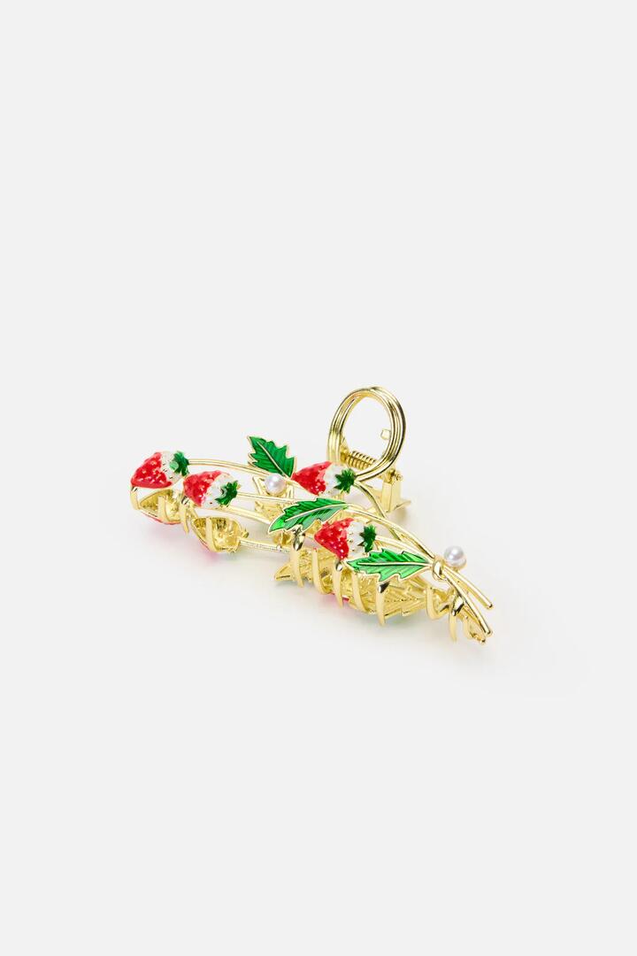 Image of Hair Accessories. Productname: Strawberry Claw Clip in Multi colour by brand - Princess Highway