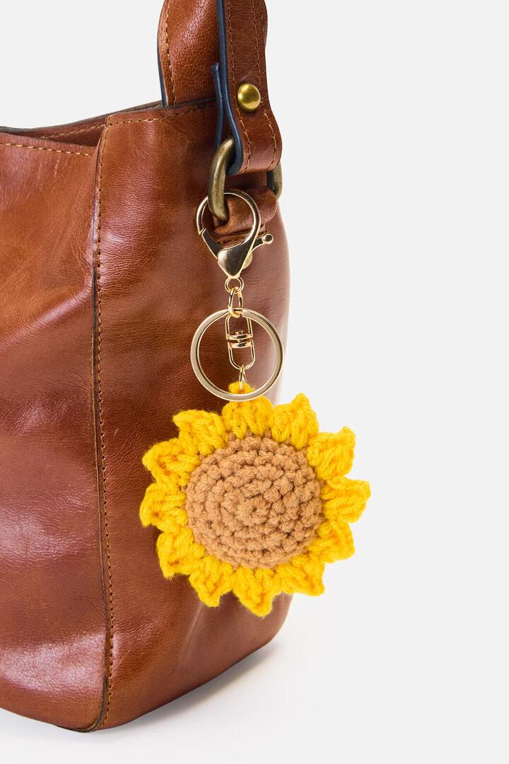 Image of Charms. Productname: Sunflower Bag Charm in Yellow colour by brand - Princess Highway