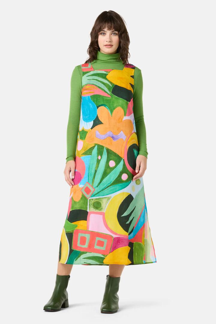 Image of Dresses. Product name - Warm Winter Printed Midi Dress in Print colour by brand - Gorman