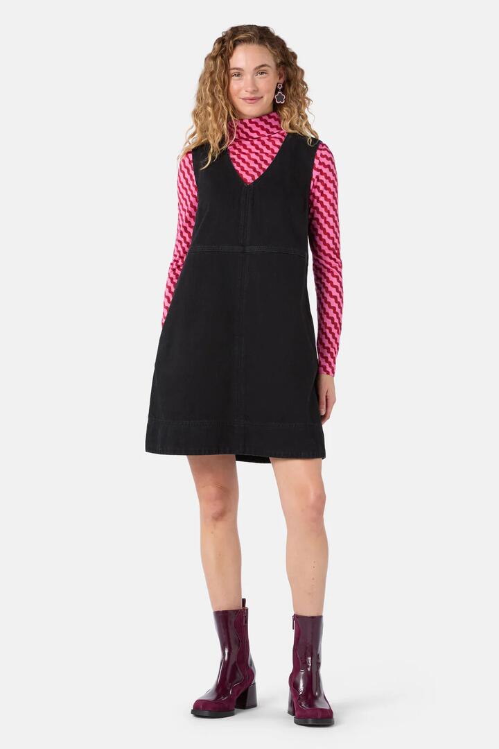 Image of Dresses. Product name - Whitney Denim Pinafore in Grey colour by brand - Gorman