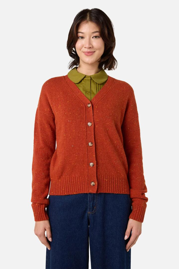 Image of Cardigans. Productname: Miller Cardigan in Orange colour by brand - Princess Highway