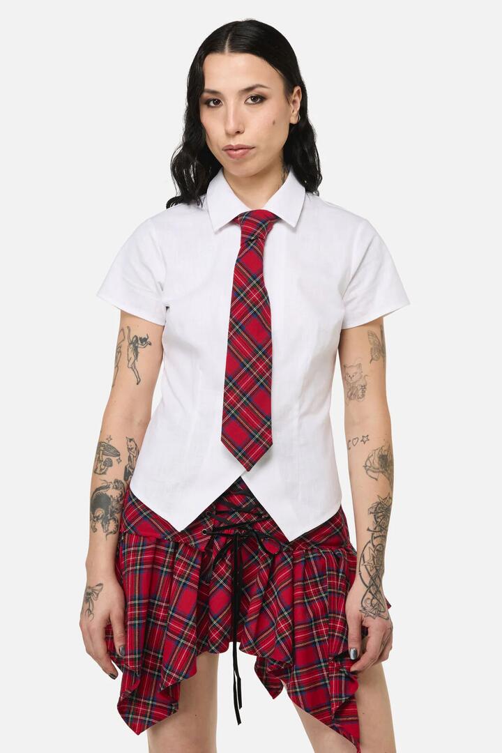 Image of Blouses. Productname: Rad Goth Tie Blouse in Black colour by brand - Black Friday