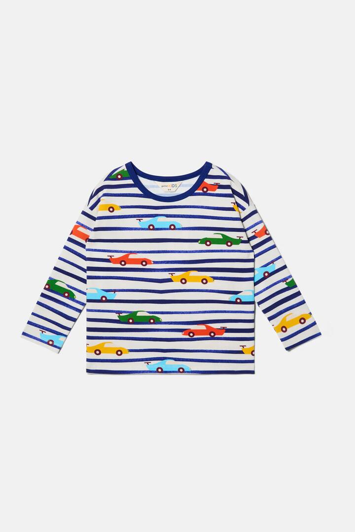 Image of T-Shirts. Product name - Cars Kids T-Shirt in Navy colour by brand - Gorman