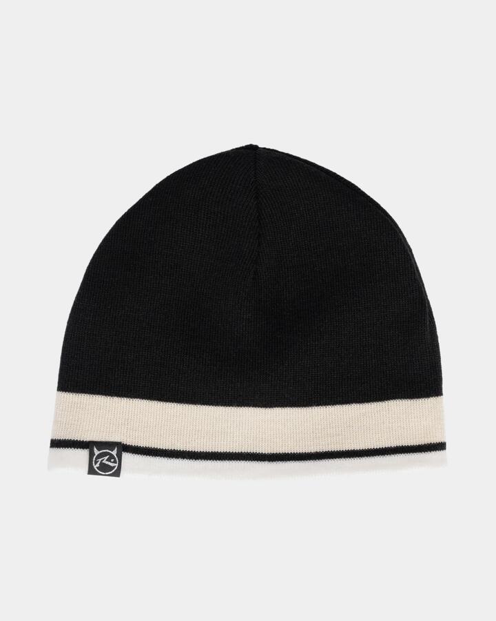 Image of Hats. Product name - Rusty White Lines Reversible Beanie Multi in Multi colour by brand - Rusty