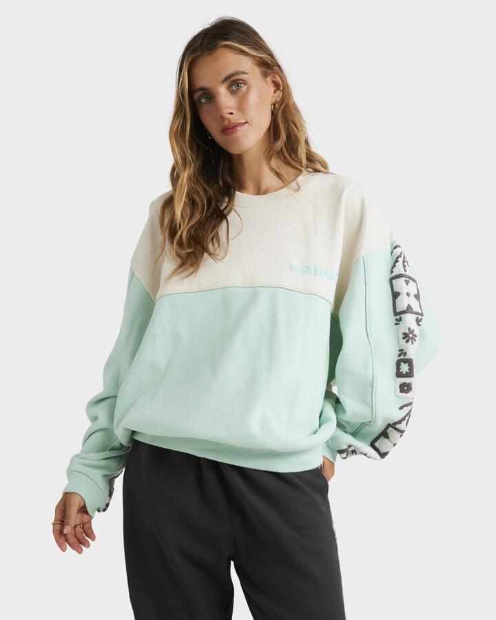 Image of Accessories. Product name - Billabong Womens Cool Days Kendall Crew Neck Multi in Multi colour by brand - Billabong
