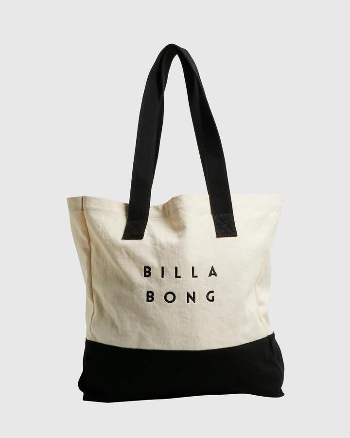 Image of Bags. Product name - Billabong Womens Vivid Beach Tote Bag Black in Black colour by brand - Billabong