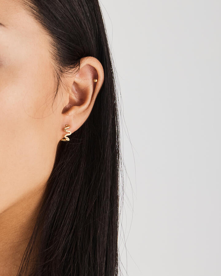 Image of Earrings. Product name - Earring Genoa Metallic in Metallic colour by brand - Novo