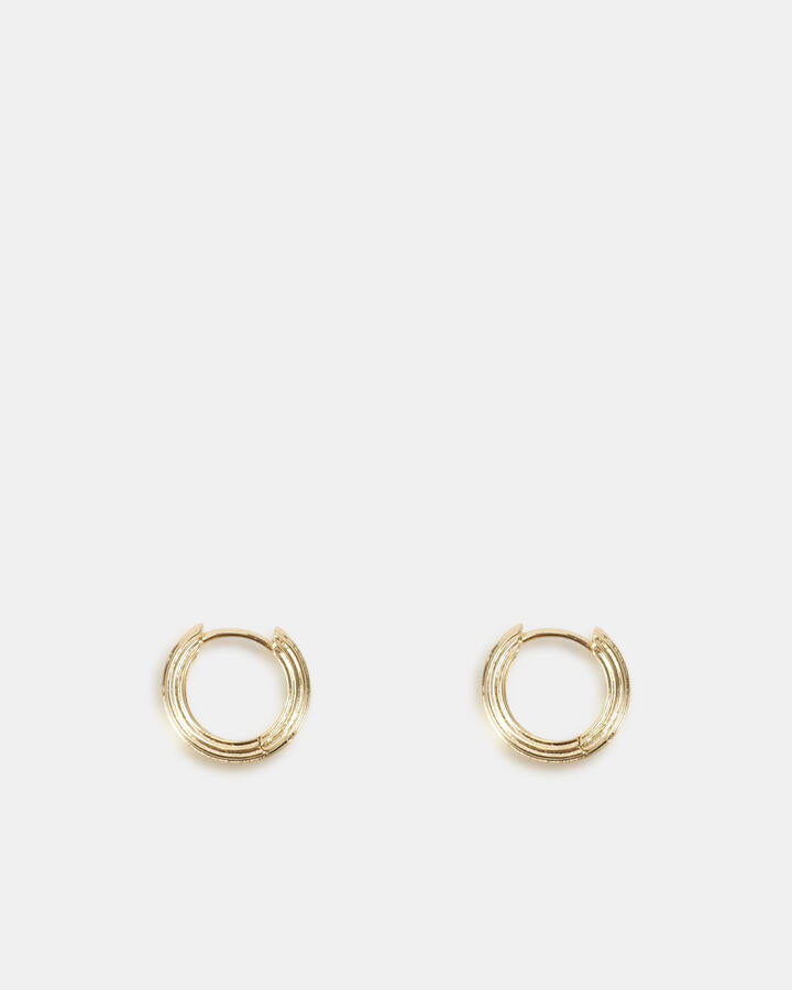 Image of Earrings. Product name - Earring Goiania Metallic in Metallic colour by brand - Novo