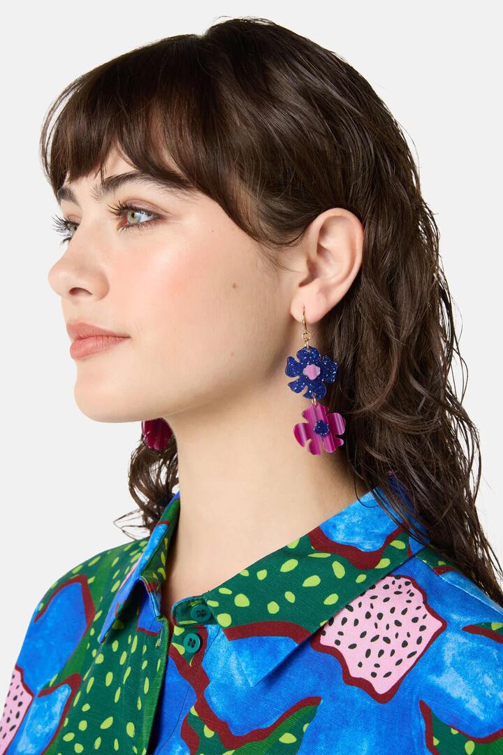 Image of Earrings. Product name - Seedlings Earrings in Multi colour by brand - Gorman