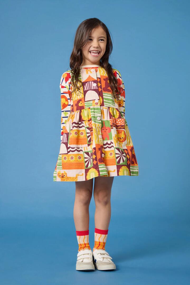 Image of Dresses. Product name - Abstract Circus Kids Dress in Multi colour by brand - Gorman