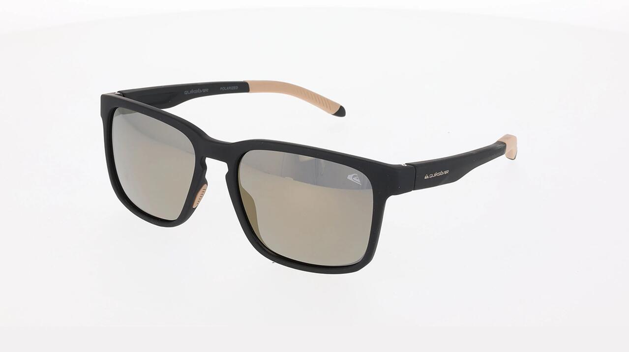 Image of Sunglasses. Product name - Quiksilver Seas The Day Polarised Sunglasses Gold/Black in Gold/Black colour by brand - Quiksilver