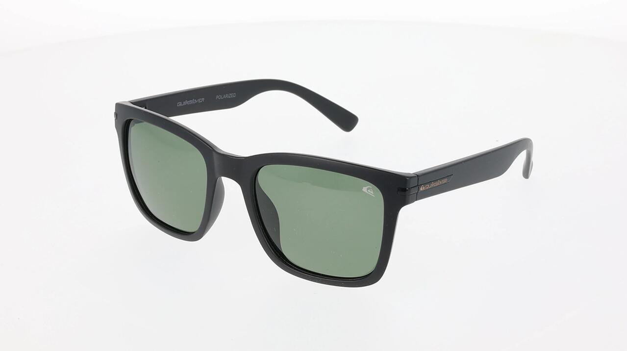 Image of Sunglasses. Product name - Quiksilver Driftwood Polarised Sunglasses Matte Black in Matte Black colour by brand - Quiksilver