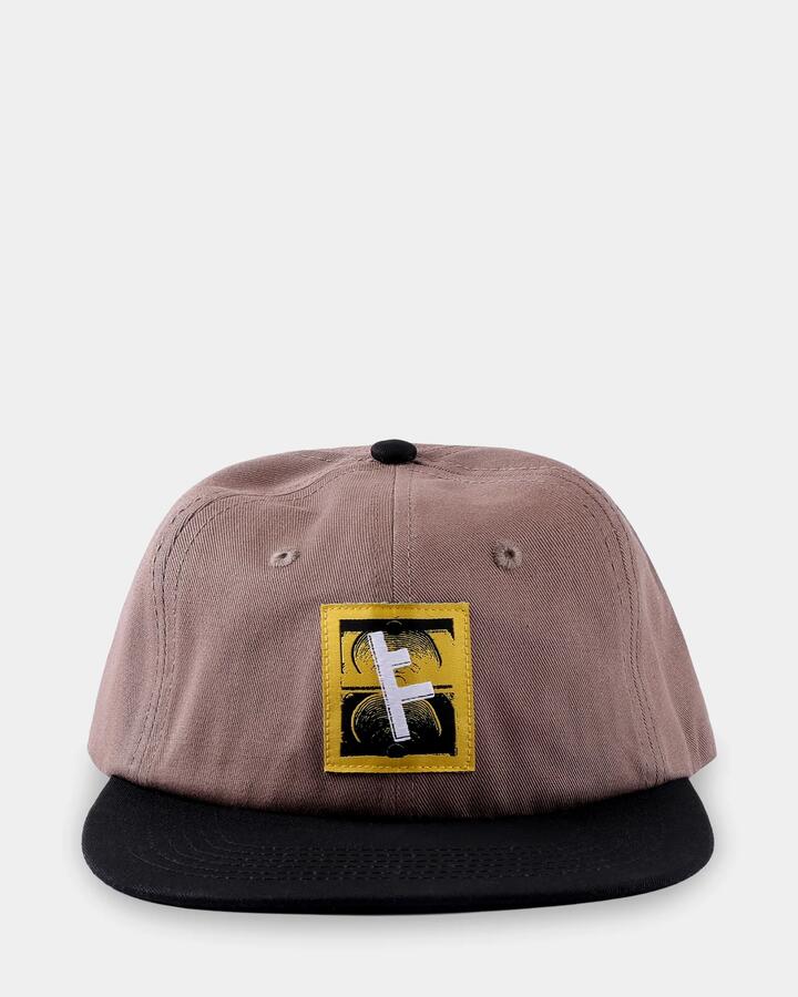 Image of Hats. Product name - Former Mens Slant F Cap Brown in Brown colour by brand - Former