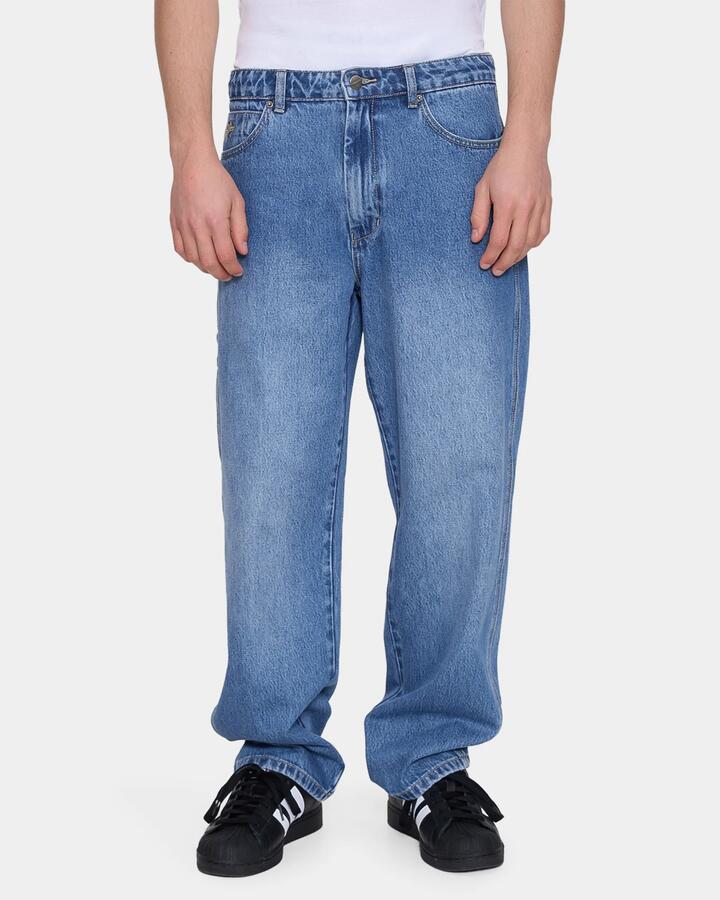 Image of Jeans. Product name - Worship Mens Is This It Carpenter Denim Jeans Faded Sky High in Faded Sky High colour by brand - Worship