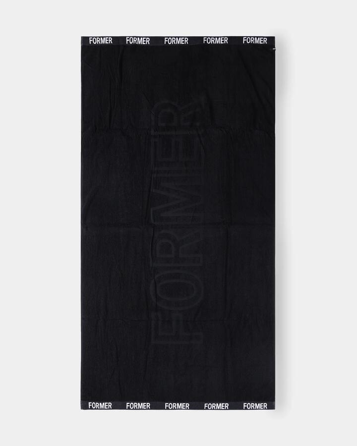 Image of Towels. Product name - Former Mens Legacy Lux Towel Black in Black colour by brand - Former